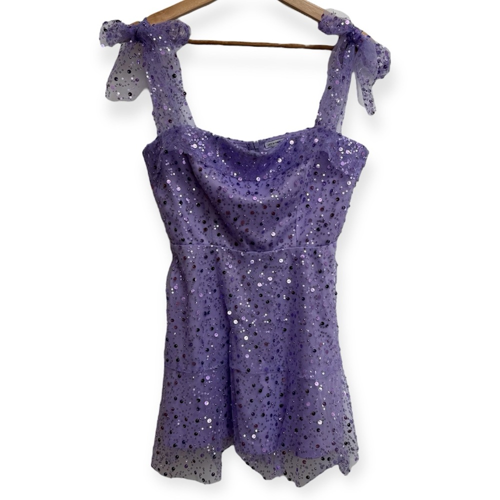 Lucy In The Sky Beaded Sequin Mini Dress Medium